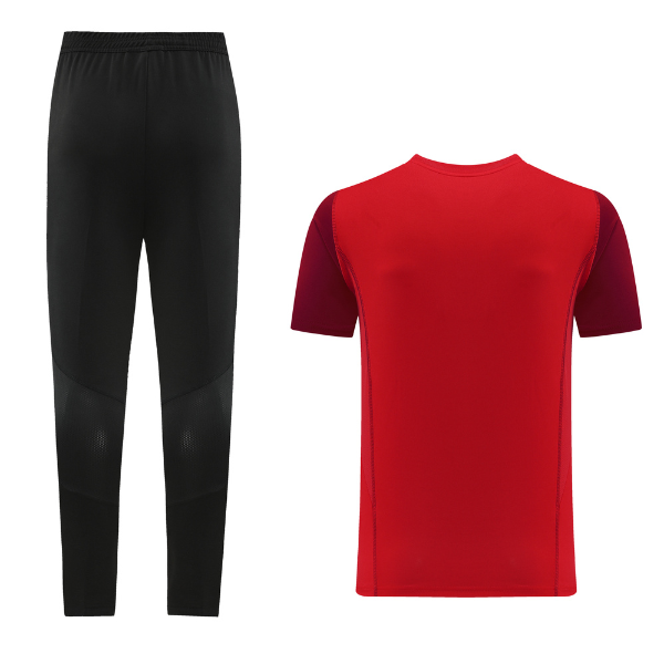 Adidas Red Training Set T-Shirt and Pants