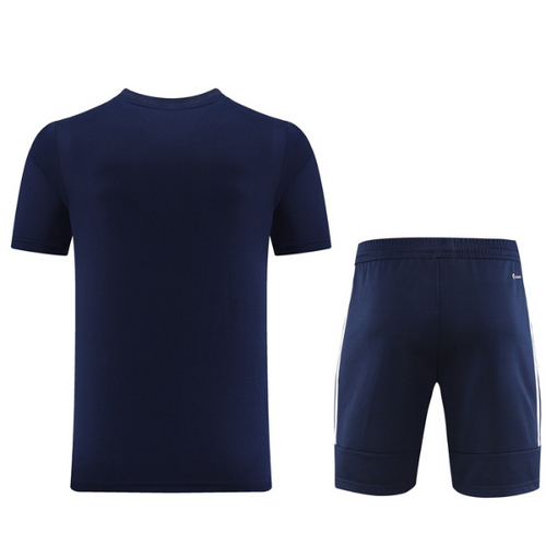 Adidas Dark Blue Training Set T-Shirt and Shorts