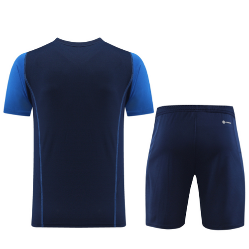 Adidas Dark Blue Training Set T-Shirt and Shorts