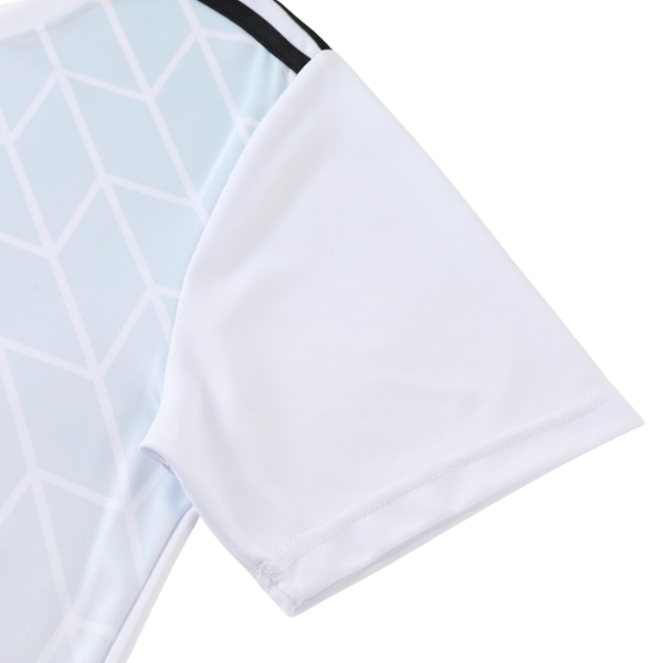 Adidas White and Black Training Set T-Shirt and Shorts