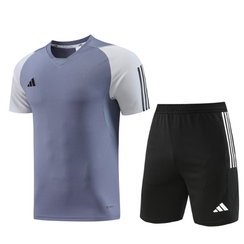 Adidas Grey Training Set T-Shirt and Shorts