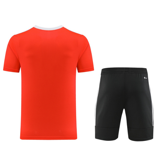 Adidas Orange Black Training Set T-Shirt and Shorts