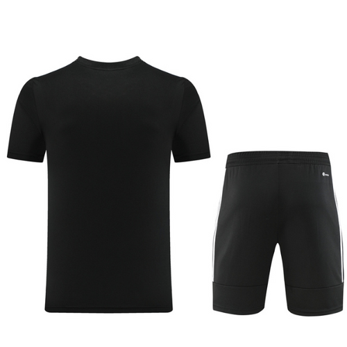 Adidas Black Training Set T-Shirt and Shorts