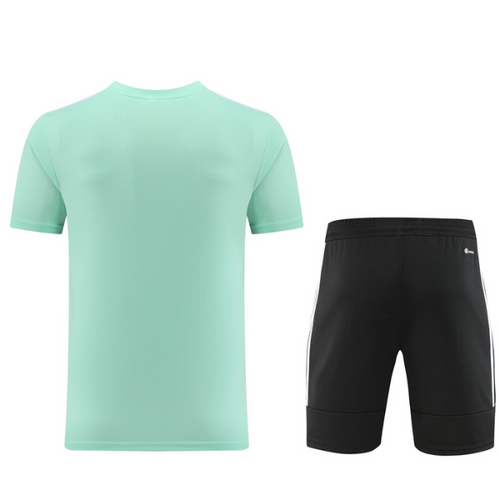 Adidas Light Green Training Set T-Shirt and Shorts