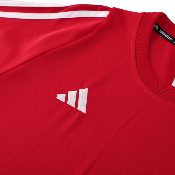 Adidas Red and Black Training Set T-Shirt and Shorts