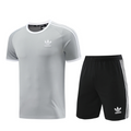 Adidas Grey Training Set T-Shirt and Shorts