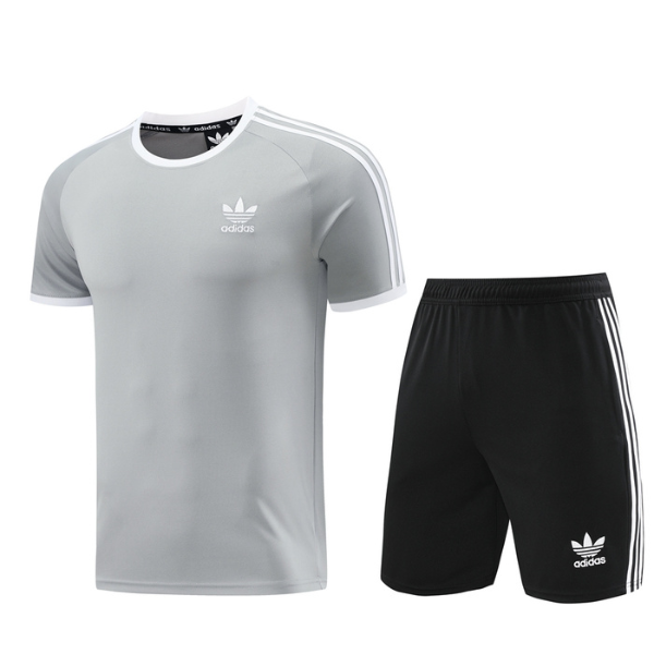 Adidas Grey Training Set T-Shirt and Shorts