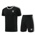 Adidas Black and White Training Set T-Shirt and Shorts