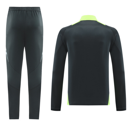 Adidas Grey and Green Cold Set Jacket and Pants