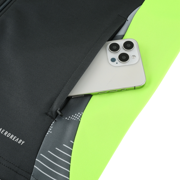 Adidas Grey and Green Cold Set Jacket and Pants