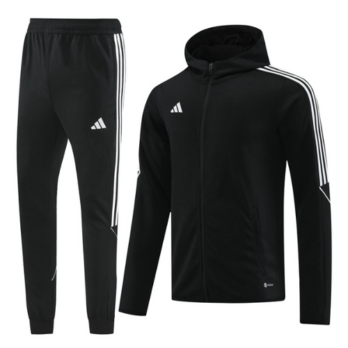Adidas Cold Set Black and White Coat and Pants
