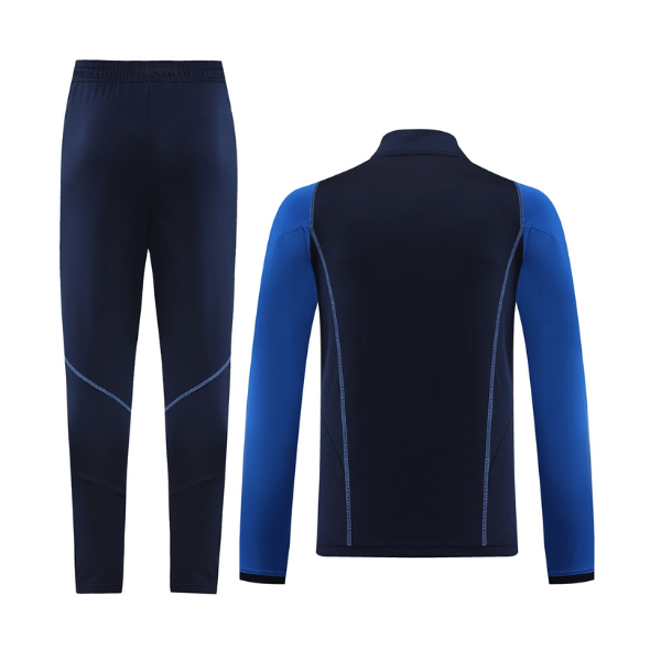 Adidas Blue Cold Set Quarter-Zip Top and Pants