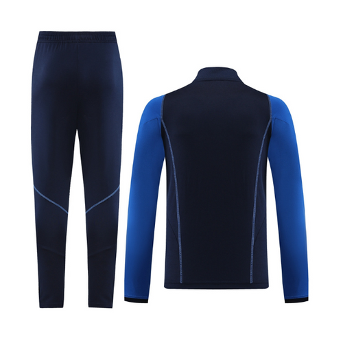 Adidas Blue Cold Set Quarter-Zip Top and Pants