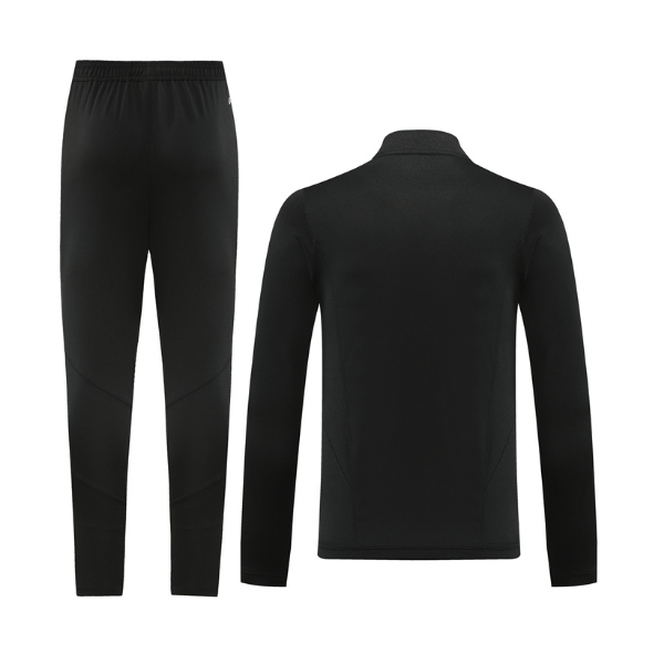 Adidas Black and White Cold Set Quarter-Zip Top and Pants