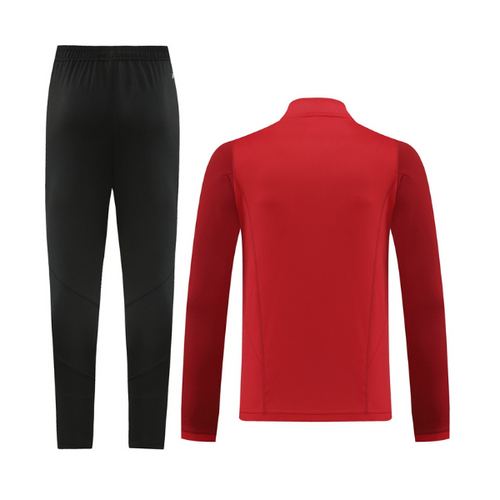 Adidas Cold Set Red and Black Cold Set Quarter-Zip Top and Pants