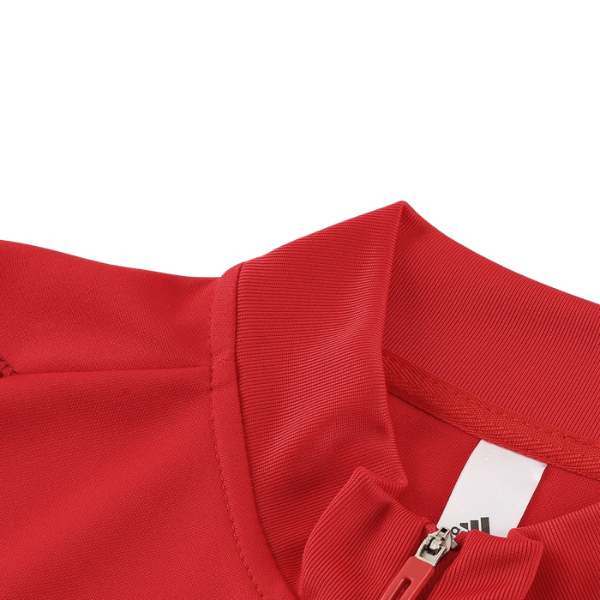 Adidas Cold Set Red and Black Cold Set Quarter-Zip Top and Pants