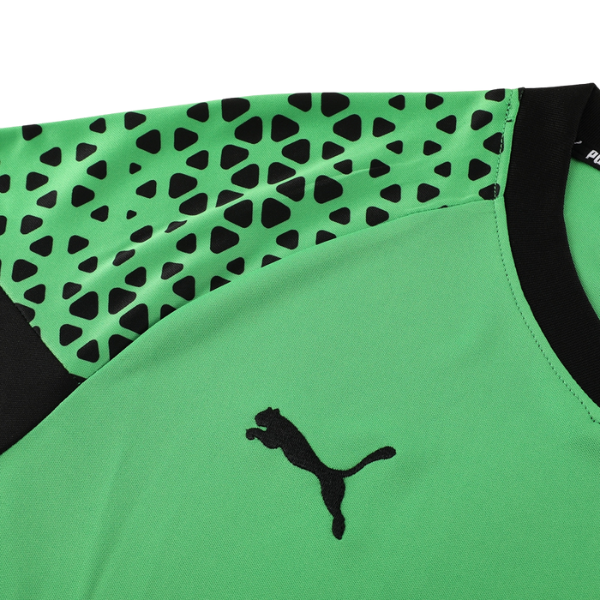 Puma Green and Black Training Set T-Shirt and Pants