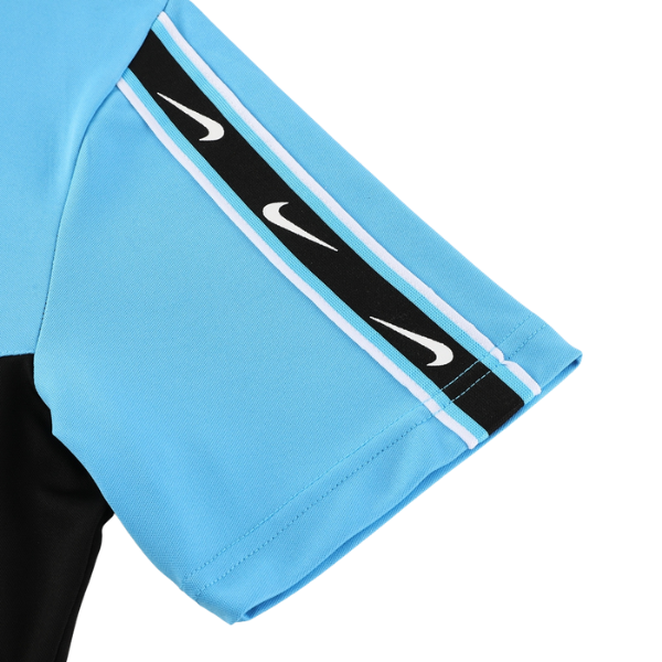 Nike Blue and Black Training Set T-Shirt and Shorts