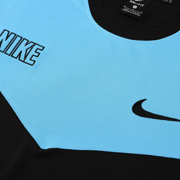 Nike Blue and Black Training Set T-Shirt and Shorts
