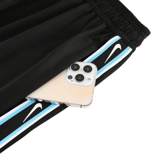 Nike Blue and Black Training Set T-Shirt and Shorts