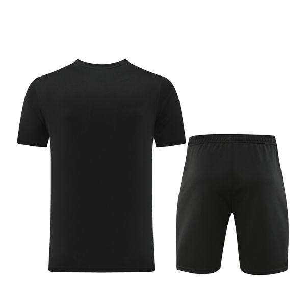 Nike Black and Green Training Set T-Shirt and Shorts