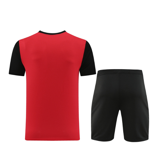 Nike Black and Red Training Set T-Shirt and Shorts
