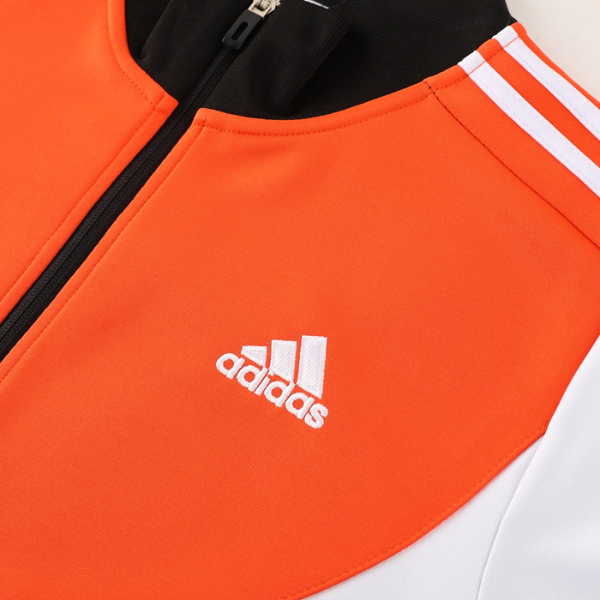 Adidas Orange White Black Cold Set Jacket and Pants