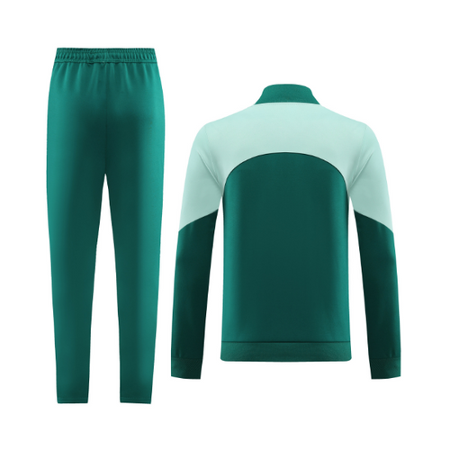 Adidas Green and White Cold Set Jacket and Pants