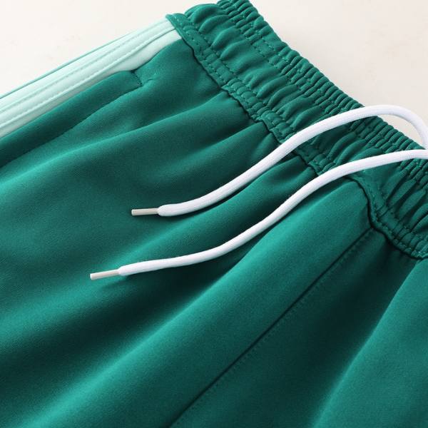 Adidas Green and White Cold Set Jacket and Pants