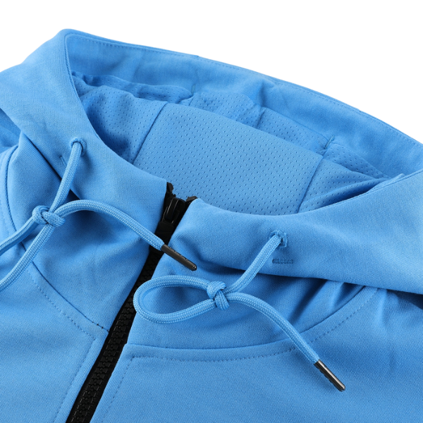 Nike Black and Light Blue Cold Set Jacket and Pants