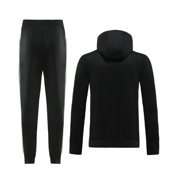 Nike Black and Green Cold Set Jacket and Pants