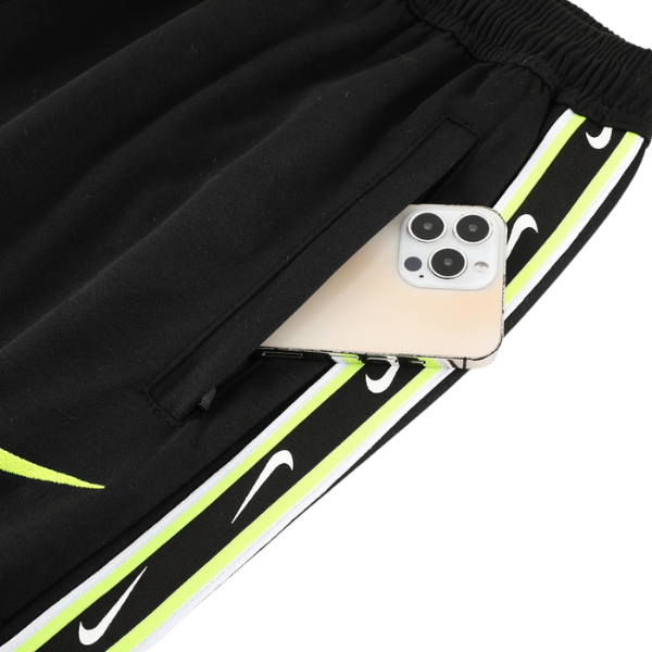 Nike Black and Green Cold Set Jacket and Pants