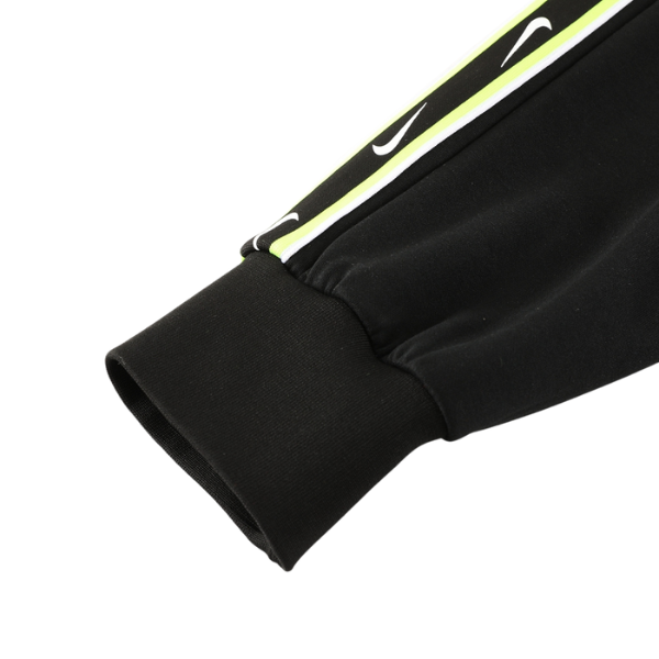 Nike Black and Green Cold Set Jacket and Pants