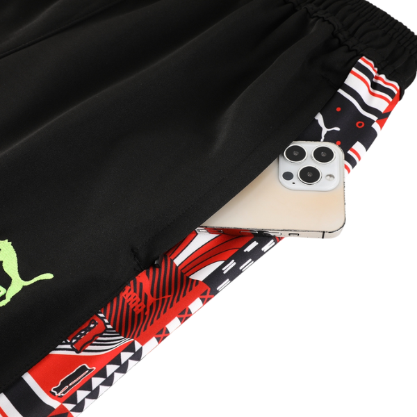 Puma Black Red and Grey Cold Set Jacket and Pants