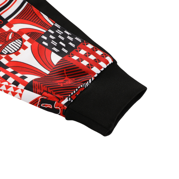 Puma Black Red and Grey Cold Set Jacket and Pants