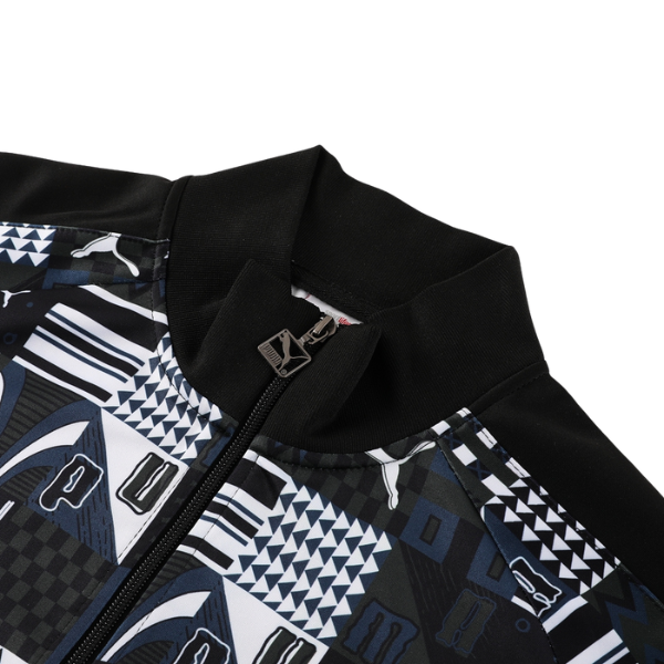 Puma Black White Grey Cold Set Jacket and Pants