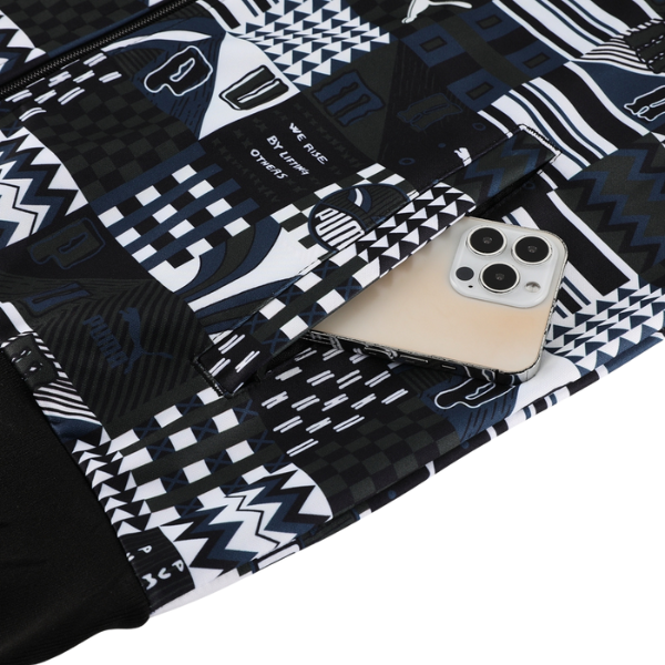 Puma Black White Grey Cold Set Jacket and Pants