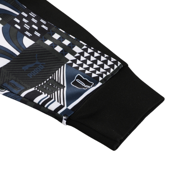 Puma Black White Grey Cold Set Jacket and Pants