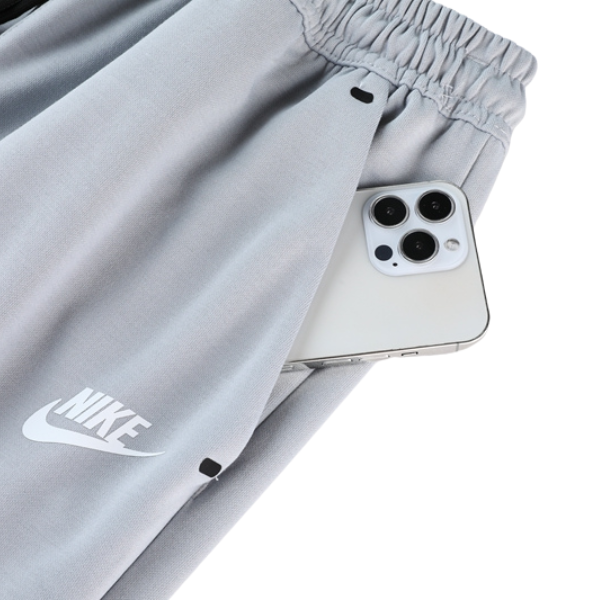 Nike Tech Fleece Beige Grey Cold Set Coat and Pants