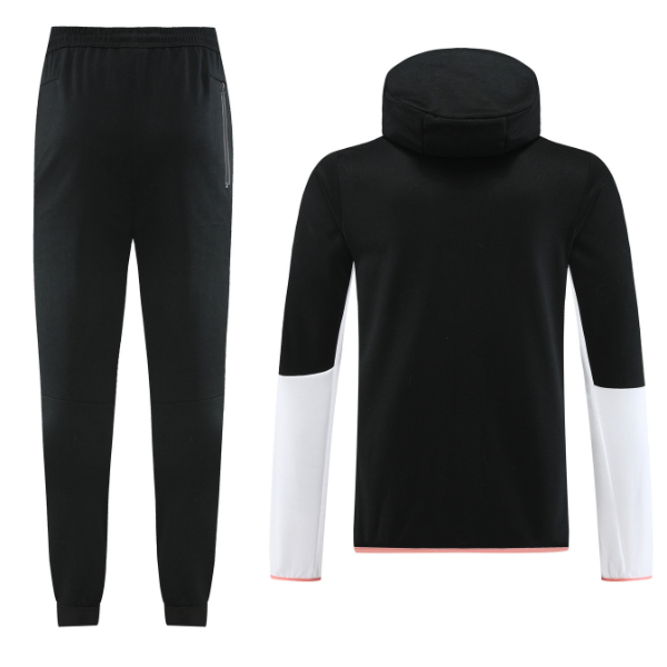 Nike Tech Fleece Black and White Cold Set Coat and Pants