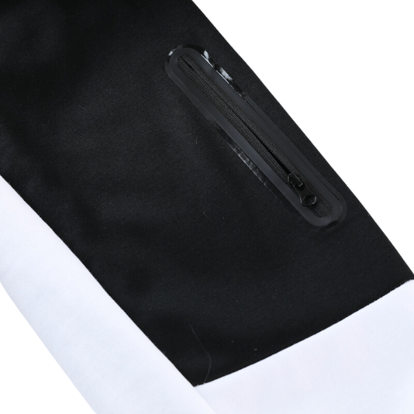 Nike Tech Fleece Black and White Cold Set Coat and Pants
