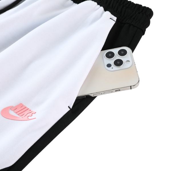 Nike Tech Fleece Black and White Cold Set Coat and Pants