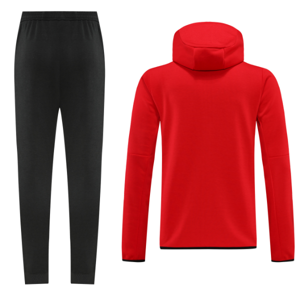 Nike Tech Fleece Red and Black Cold Set Coat and Pants