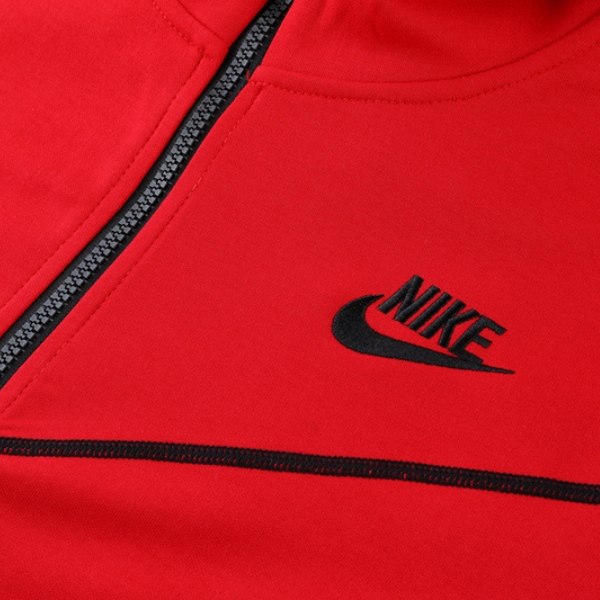 Nike Tech Fleece Red and Black Cold Set Coat and Pants
