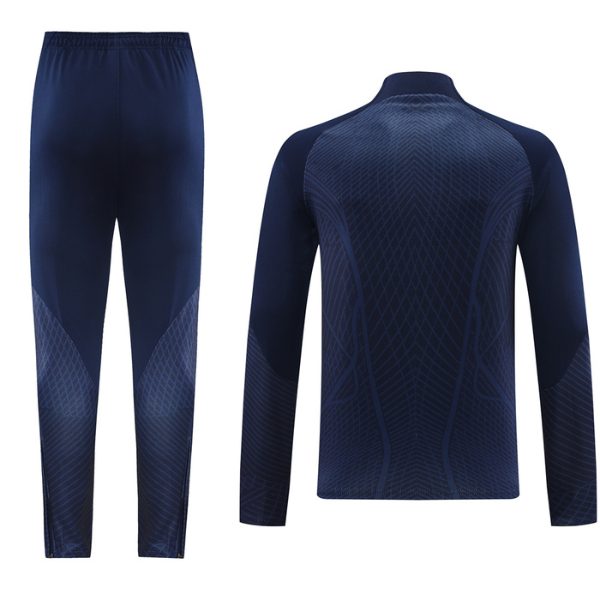 Nike Navy Blue Cold Set Quarter-Zip Top and Pants