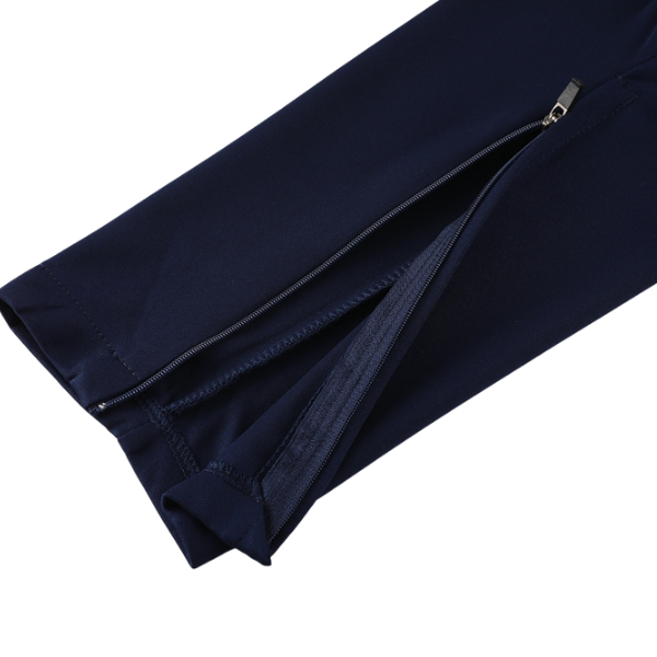 Nike Navy Blue and White Cold Set Quarter-Zip Top and Pants