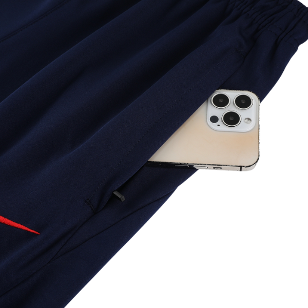 Nike Dark Blue Cold Set Quarter-Zip Top and Pants