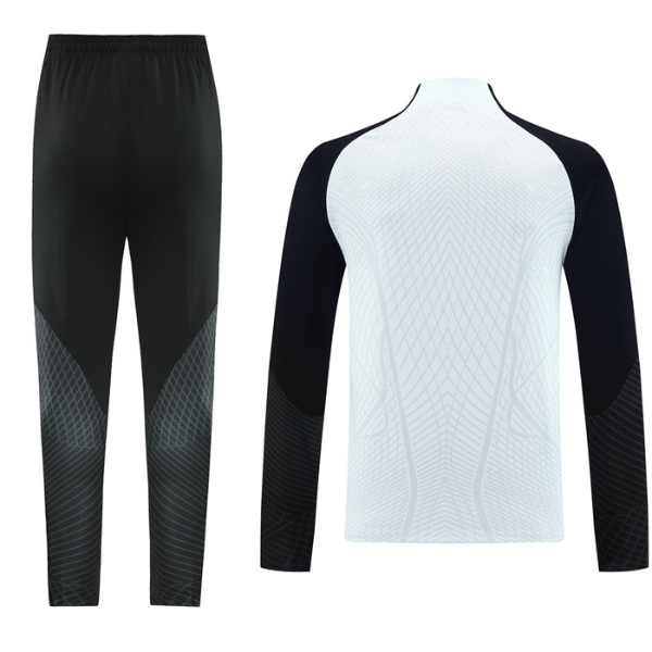 Nike White and Black Cold Set Quarter-Zip Top and Pants
