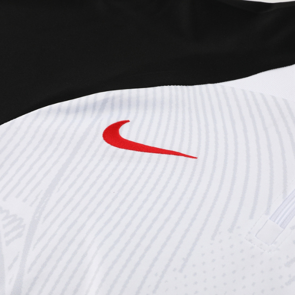 Nike White and Black Cold Set Quarter-Zip Top and Pants