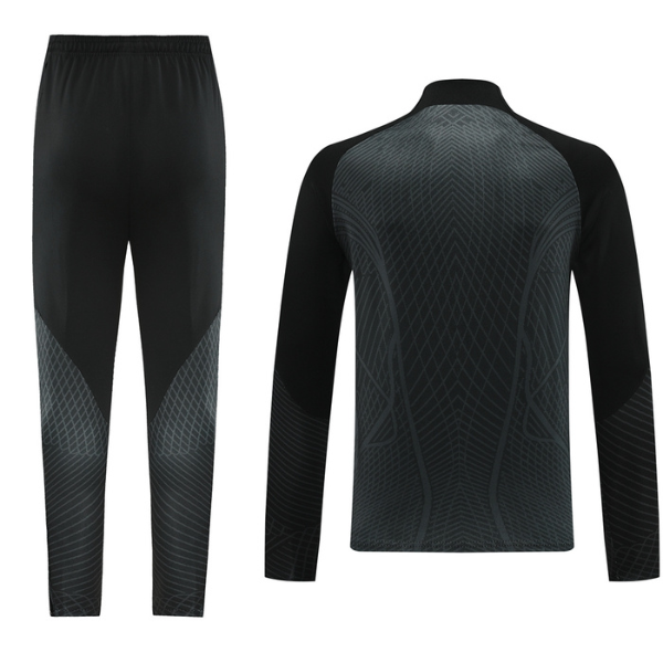 Nike Black and Red Cold Set Quarter-Zip Top and Pants